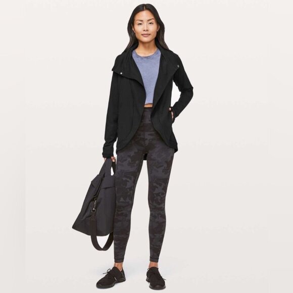 Lululemon Rulu Rally Wrap Black (First Release) lightweight yoga sweater jcket 6 - Picture 1 of 4